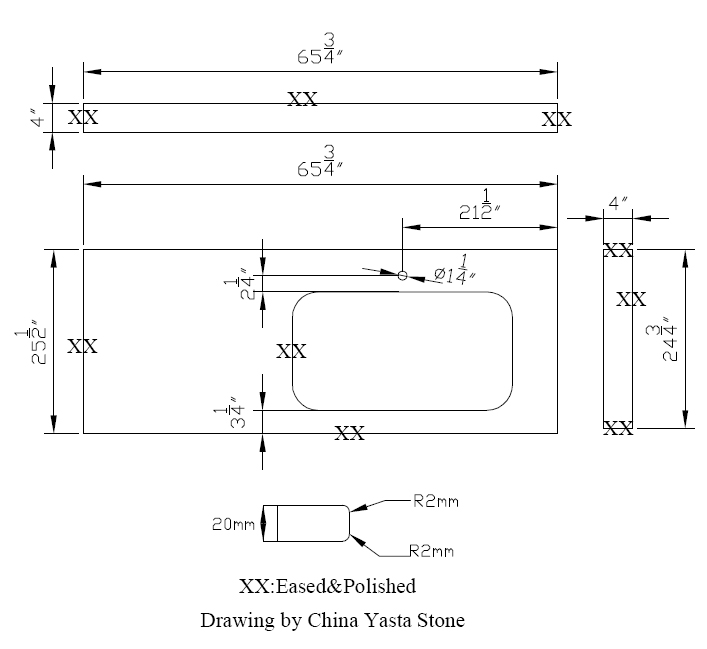 Kitchen Vanity Drawing