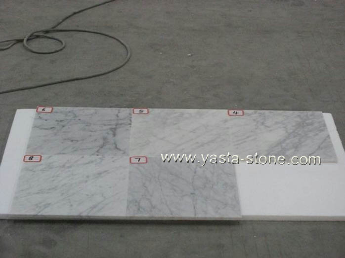 Carrara White Types