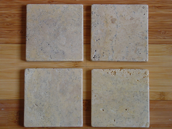 Yellow Travertine Tumbled Tile